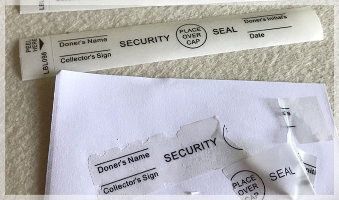 Clear Destructible Vinyl Security Seal Labels