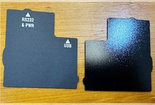 custom printed black polycarbonate graphic overlays