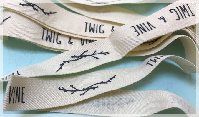 Custom Printed Cotton Ribbon