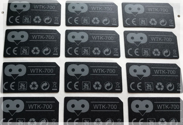 Matte Textured Polycarbonate Labels