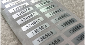 Serial Number Stickers
