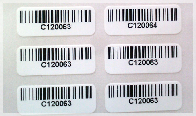 Paper Serial Number Stickers