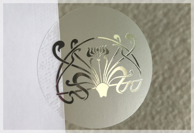 Silver Foil Stamping Clear Labels