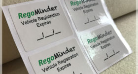 Service Reminder Stickers