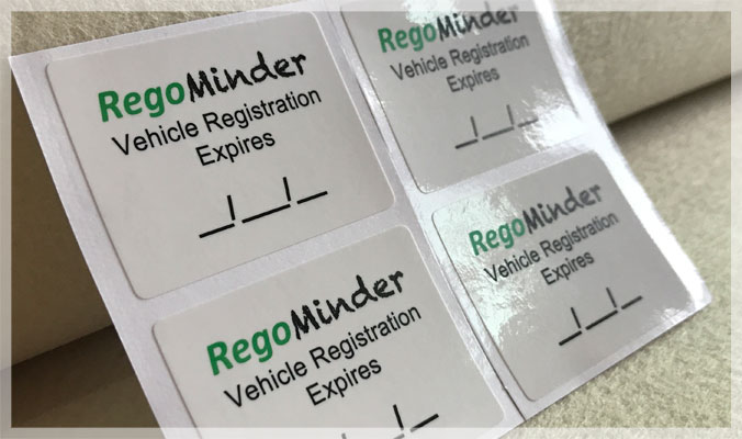 Static Cling Service Reminder Stickers