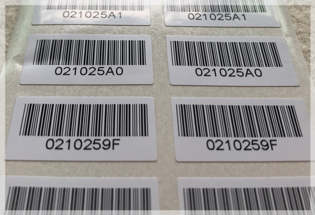 Variable Data Barcode Stickers