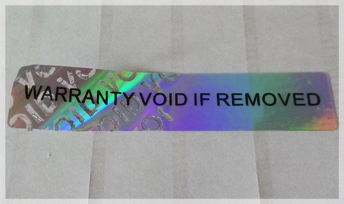 Warranty Void if Removed Stickers